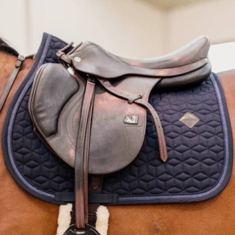 Saddle Pad Glitter Rope Navy