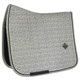 Dressage Saddle Pad Pied-de-Poule Brown