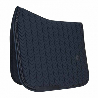 Dressage Saddle Pad Velvet Pearls Black