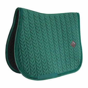 Saddle Pad Velvet Pearls Green