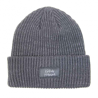 Beanie Hat Glitter Grey