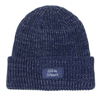 Beanie Hat Glitter Navy