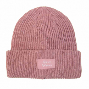 Beanie Hat Glitter Old Rose