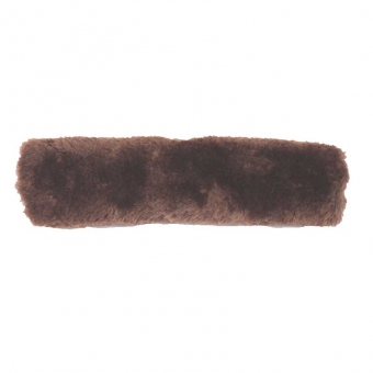 Noseband Cover Sheepskin Brown
