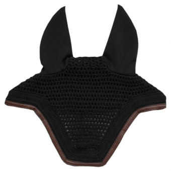 Ear Bonnet Wellington Leather Black