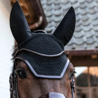 Ear Bonnet Wellington Leather Soundless Black
