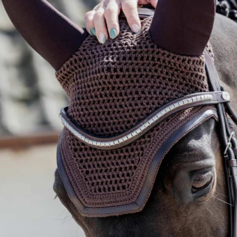 Ear Bonnet Wellington Leather Soundless Brown