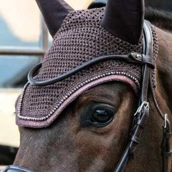 Ear Bonnet Wellington Glitter Brown