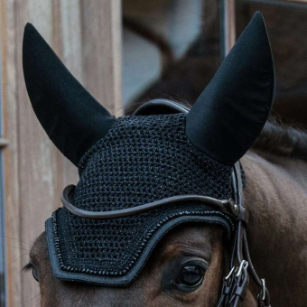 Ear Bonnet Wellington Glitter Soundless Black