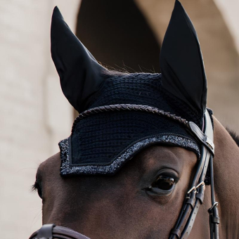 Ear Bonnet Wellington Glitter Stone Soundless Black