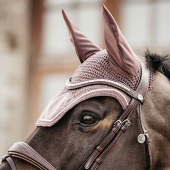 Ear Bonnet Wellington Velvet Light Purple
