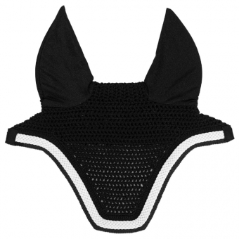 Ear Bonnet Wellington Plaited Cord Black