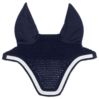 Ear Bonnet Wellington Plaited Cord Navy Blue