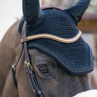 Ear Bonnet Wellington Metal Chain Black