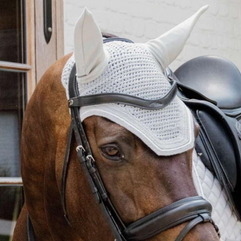 Ear Bonnet Wellington Diamond Rope Grey