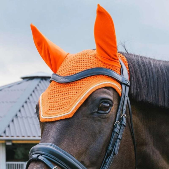 Ear Bonnet Wellington Diamond Rope Orange