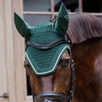 Ear Bonnet Wellington Diamond Rope Green