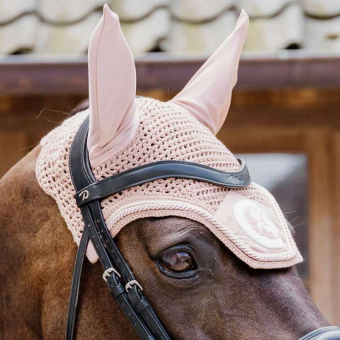 Ear Bonnet Wellington 3D Logo Rope Old Pink