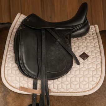 Dressage Saddle Pad Full Sparkling Beige