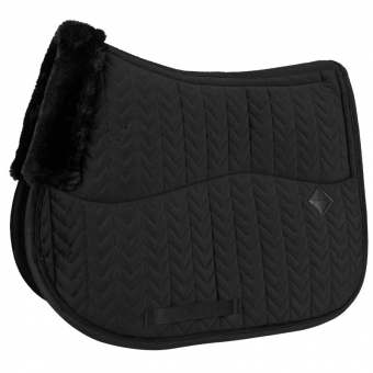Saddle Pad Skin Friendly Velvet Black