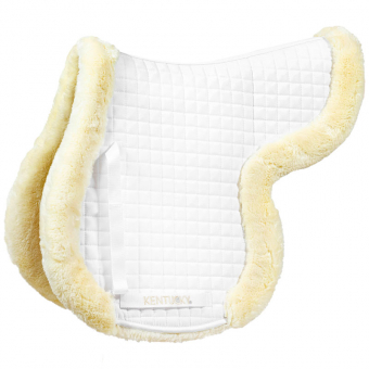 Saddle Pad Hunter Vegan Sheepskin Vit Full