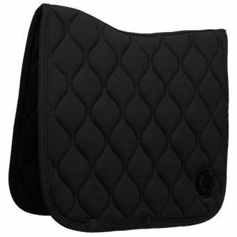 Dressage Saddle Pad Wave 3D Logo Black