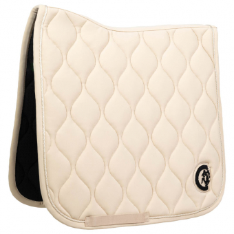 Dressage Saddle Pad Wave 3D Logo Beige