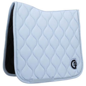 Dressage Saddle Pad Wave 3D Logo Light Blue