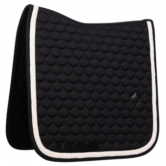 Dressage Saddle Pad Plaited Cord Black