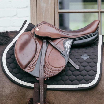 Saddle Pad Plaited Cord Black