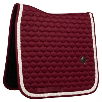 Dressage Saddle Pad Plaited Cord Bordeaux