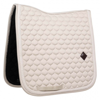 Dressage Saddle Pad Plaited Cord Beige