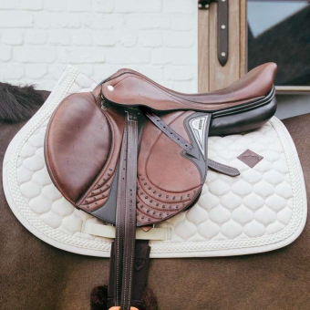 Saddle Pad Plaited Cord Beige