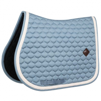 Saddle Pad Plaited Cord Light Blue