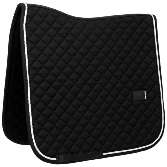 Dressage Saddle Pad Diamond Rope Black