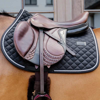 Saddle Pad Diamond Rope Black