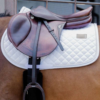 Saddle Pad Diamond Rope White