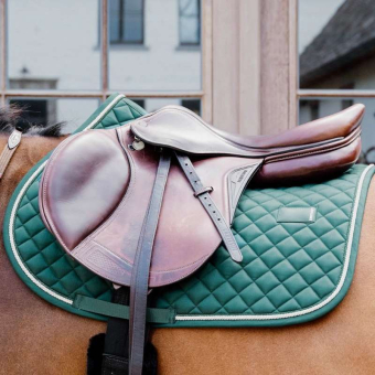 Saddle Pad Diamond Rope Green