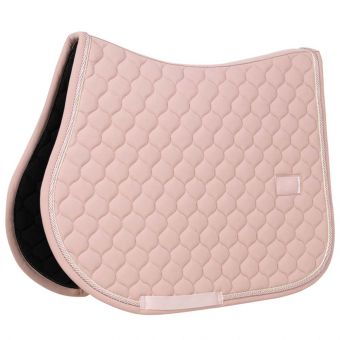Saddle Pad Onion Quilt Rubber Logo Old Pink