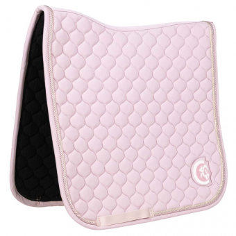 Dressage Saddle Pad Onion Quilt 3D Logo Light Light Rose