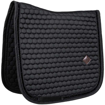 Dressage Saddle Pad Glitter Band Black
