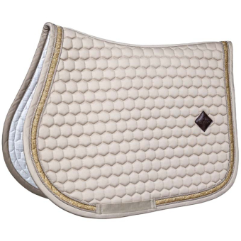 Saddle Pad Glitter Band Beige