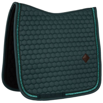 Dressage Saddle Pad Glitter Band Emerald Green