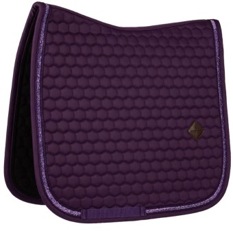 Dressage Saddle Pad Glitter Band Purple