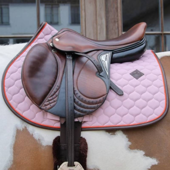 Saddle Pad Onion Quilt Leather Lavender