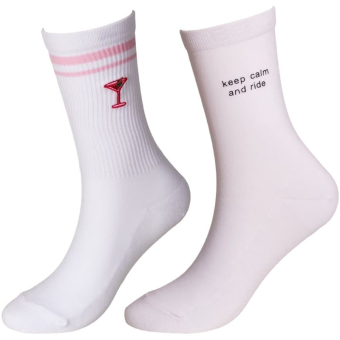 Socks Keep Calm 2-pack White