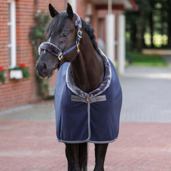 Fleece Rug Show-Line 400 Navy Blue