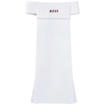 Stock Tie Glitter Logo White