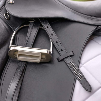 Stirrup Leathers Silverstar Black/Silver 
