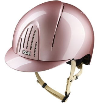 Riding Helmet Smart Nova Metal Polish Cream Strap Pink